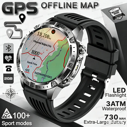 Waterproof Compass BT Call Swim Sports Bracelets For Men