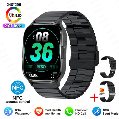 Ultra Thin Smart Watch Man Women Screen Always Display Time Sports