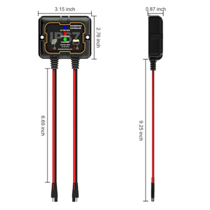 IP67 Waterproof For MPPT Solar Charge Controller 10A 12V For Lithium Batteries Solar Panel Charging Controller