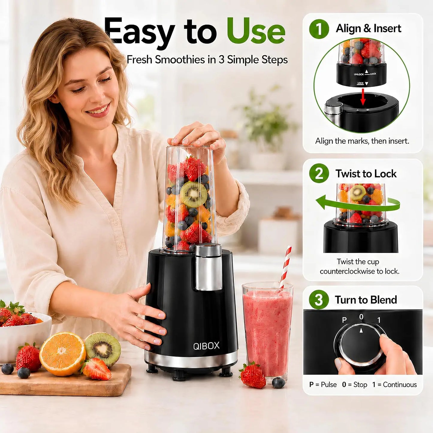 2 in 1 Snow Cone Machine & Smoothie Blender, 700W Powerful Shaved Ice Machine, Frozen Margarita Maker with Stainless Steel Blade, for Home Kitchen Party