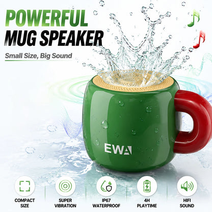 Mini Cup Bluetooth Speakers 5W High Powerful Bass Wireless Speaker 360° Surround Sound IP67 Waterproof HiFi Creative Sound Box
