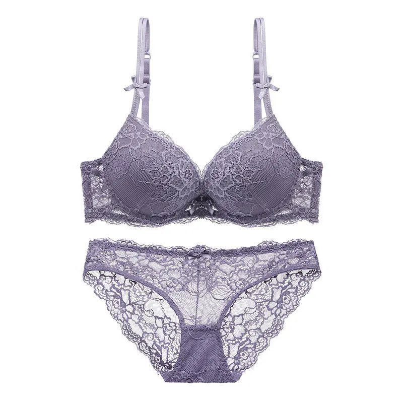Women Sexy Bra Set Push Up Ladies Lingerie Set Elegant Underwear Casual Daily Bra and Panty Set