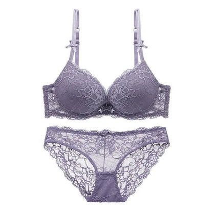 Women Sexy Bra Set Push Up Ladies Lingerie Set Elegant Underwear Casual Daily Bra and Panty Set