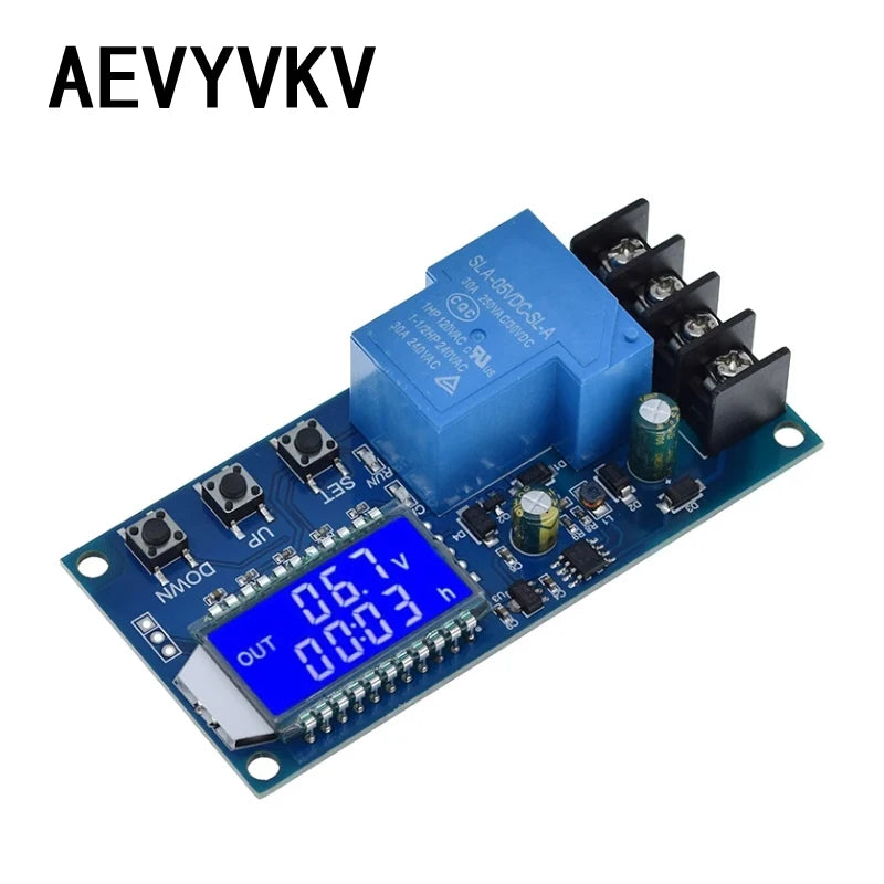 6-60V 30A Lead-acid Solar Battery Charge Controller Protection Board Charger Time Switch 12V 24V 36V 48V Battery Bapacity
