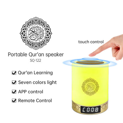 Quran Azan Islamic Muslim Koran Arab Ramadan Wireless Bluetooth Speaker Portable Bright Night Light Holy Lamp Arabic Islam Sound