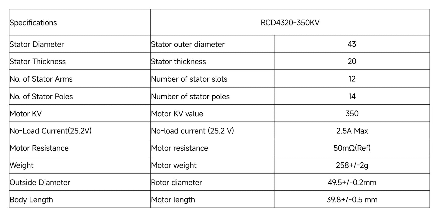 New Launch 4pcs 4320 4320 350KV 6-12S, High Speed Brushless Motor Remote X Type No. RC Drone FPV
