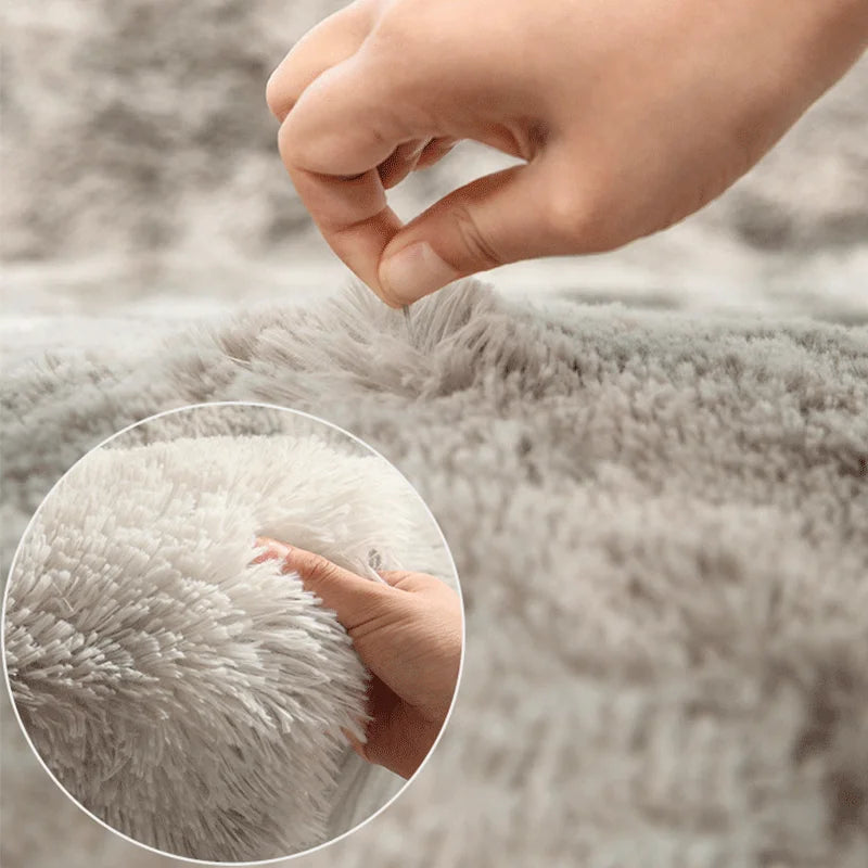 Fluffy Carpets For Living Room Nordic Lounge Rug Houses and Plush Kids Bedroom Bed Down Bedside Carpet Home Decor Furry Mat
