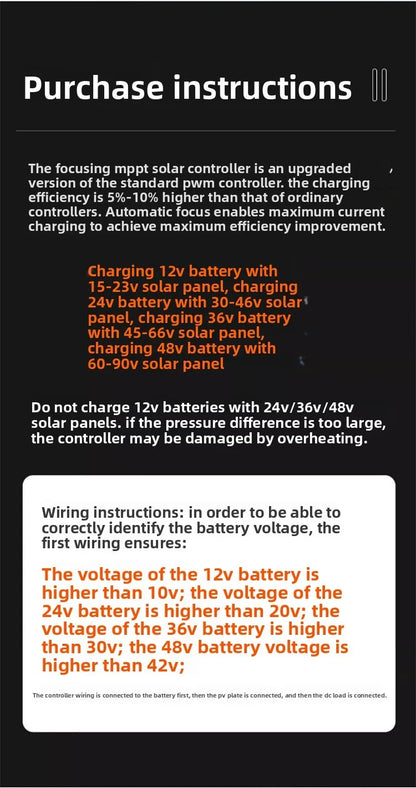 POWLSOJX MPPT 100A 80A 60A Solar Charge Controller 12V 24V 36V 48V Solar Panel Lead Acid/Lithium Battery Regulator Dual USB