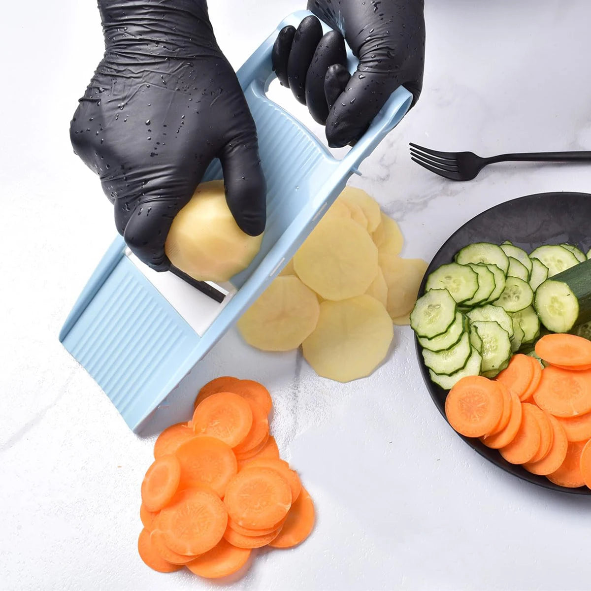 5 in 1 Mandoline Slicer for Kitchen Vegetable Slicer Multi Blade Potato Chip, Veggie Slicer, Vegetable Cutter,