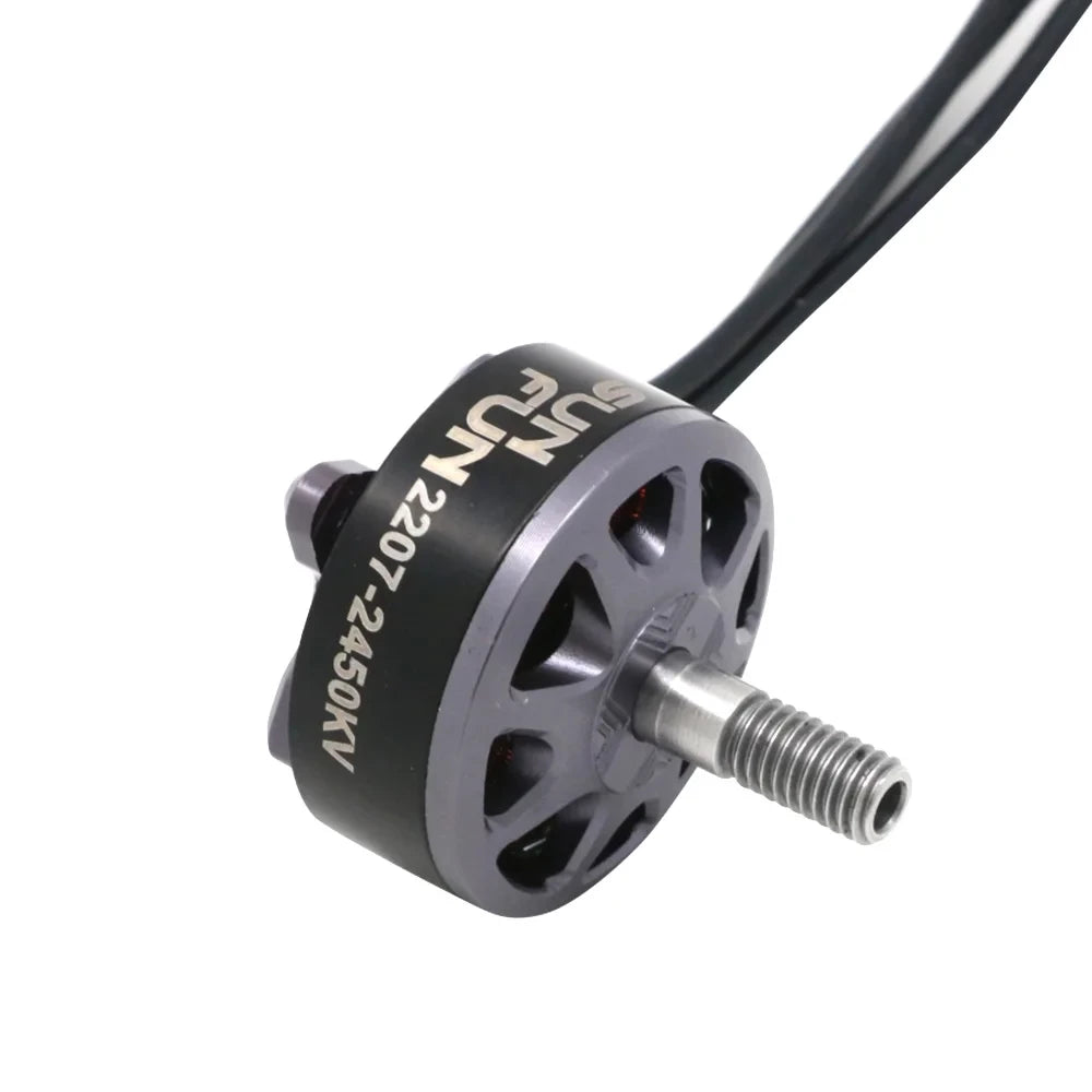 4pcs SUN FUN 2207 1750KV 2450KV 2750KV CW Thread FPV Racing Brushless Motor For RC Drone Quadcopter Spare Parts