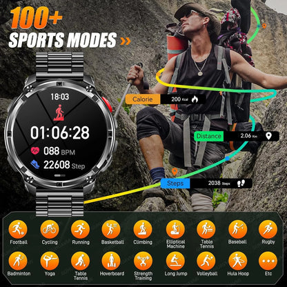 10ATM Waterproof Military Grade Sports Outdoor Smartwatches