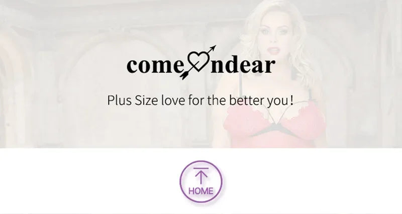 Comeondear Women Sleepwear Floral Lace Nightgown Valentine's Sheer Nighty Dresses Sexy Babydoll Adult Hot Lingerie with Thong