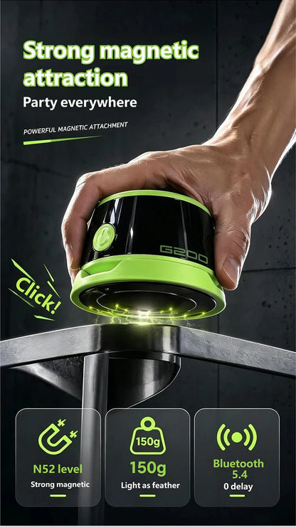 Magnetic phone magnetic bathroom waterproof Bluetooth speaker mini portable subwoofer phone holder 2-in-1