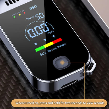 With LCD Display USB Rechargeable NEW Digital Breath Alcohol Tester Professional Breathalyzer Electronic Alcohol Tester Keychain