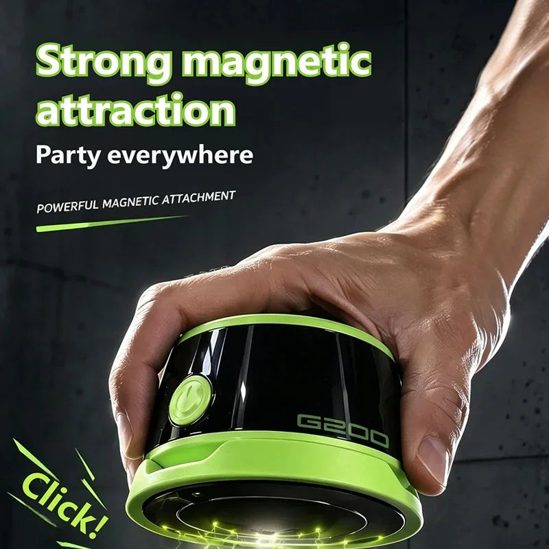 Magnetic phone magnetic bathroom waterproof Bluetooth speaker mini portable subwoofer phone holder 2-in-1