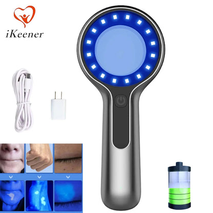Skin Analyzer 16pcs 365nm LEDs UV Magnifying Wood Lamp Facial Testing Detection Personal Beauty Care