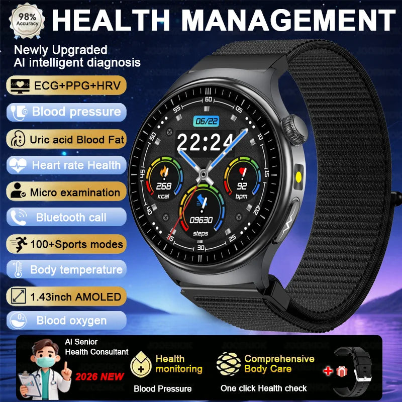 Body Blood Pressure HD Call Waterproof Sports Smartwatches Women