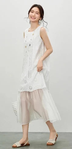 SENTUBILA Women's 2 Piece Bohemian Blouse Summer Set 2026 Beaded Tie Top Elastic Waist Shorts Clothing Set 161ZC4660