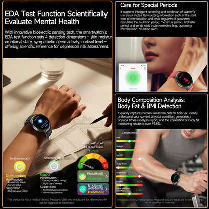 Body Blood Pressure HD Call Waterproof Sports Smartwatches Women