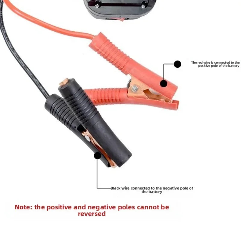 For Makita Car Battery Jump Starter Lithium  Emergency Power Bank with Thickened Copper Clips with Dual USB Charging Ports