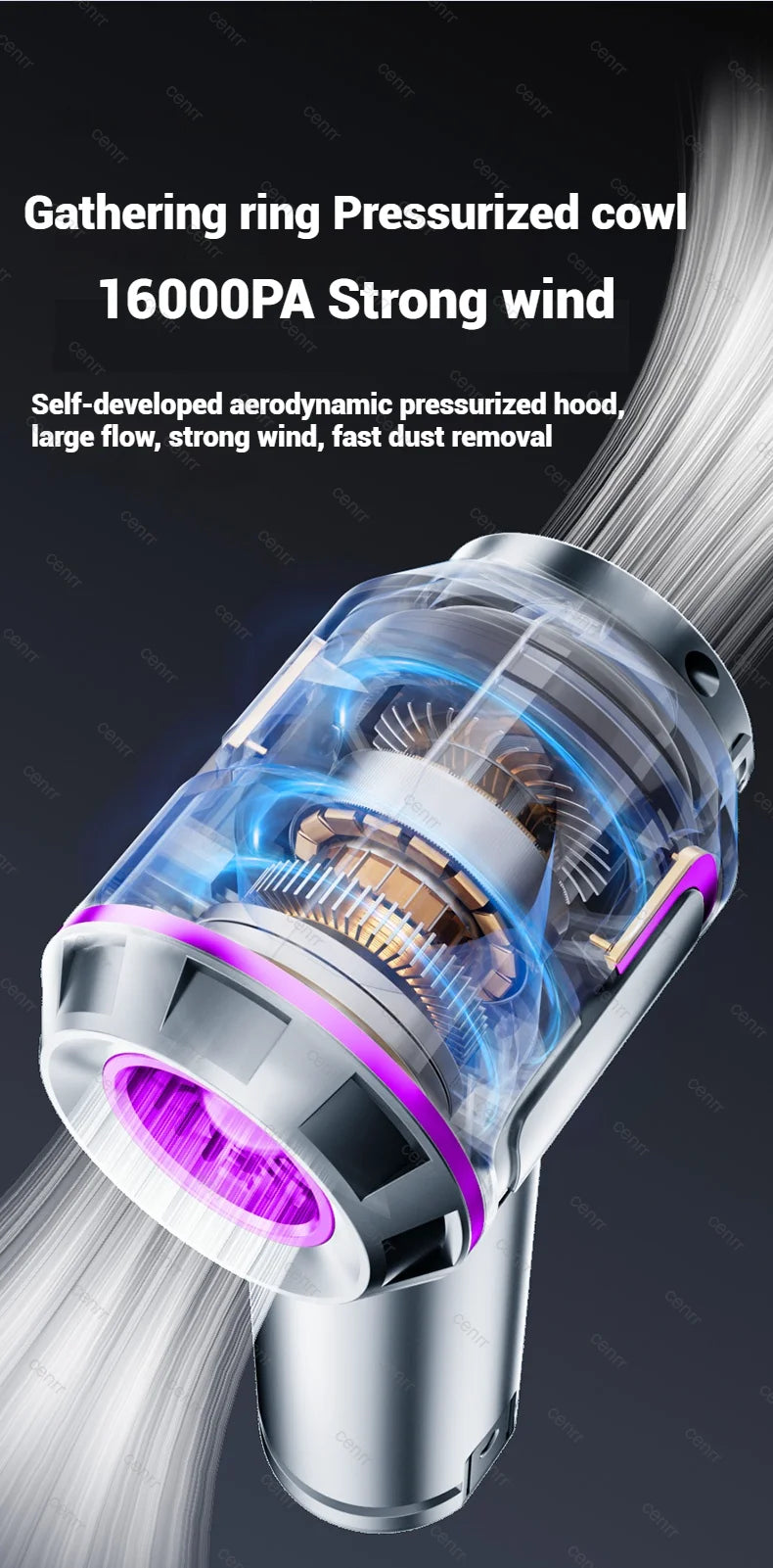 Car Vacuum Cleaner 998000PA Cordless Powerful Portable Mini Car Vacuum Cleaner for Home Handheld Blower Car Cleaner
