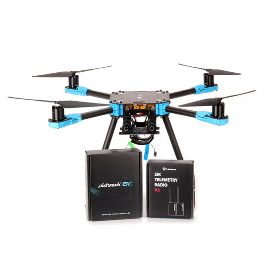 Holybro X500 V2 ARF Kit & Pixhawk 6X 6C Flight Controller & M10N & 433 915MHz 4-axis Drone Power Kit