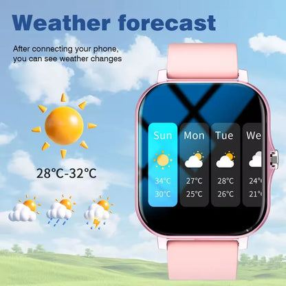 Android/IOS Phone Wireless Call AI Voice Assistant Multi Sport Modes Watch Waterproof Men Women Gift