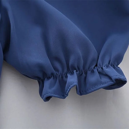 Puff Short Sleeve Ruffles Shirts Square Collar Chiffon Blouses Women Summer Pullover Blouse Ladies Shirt Female Crop Tops