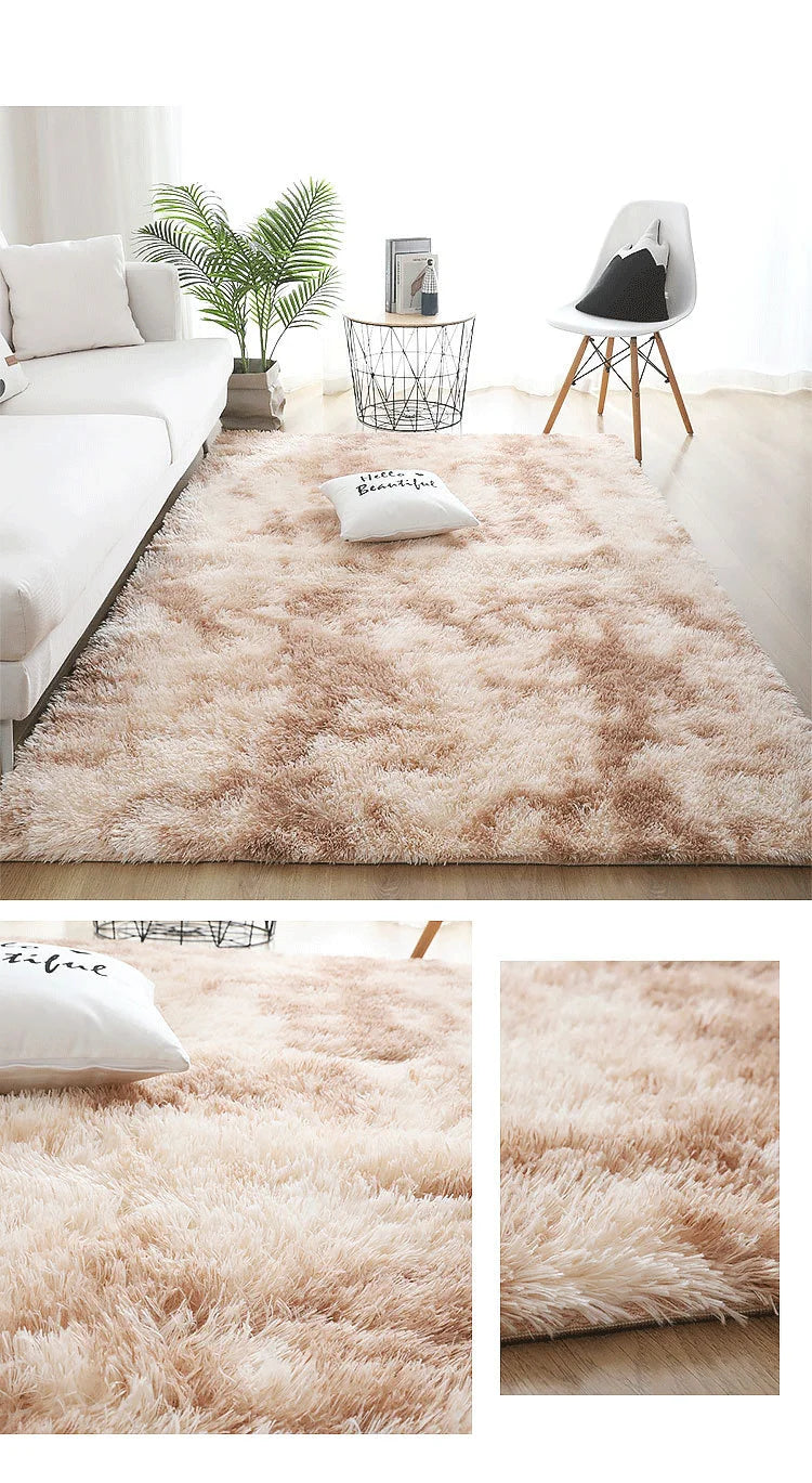 Fluffy Carpets For Living Room Nordic Lounge Rug Houses and Plush Kids Bedroom Bed Down Bedside Carpet Home Decor Furry Mat