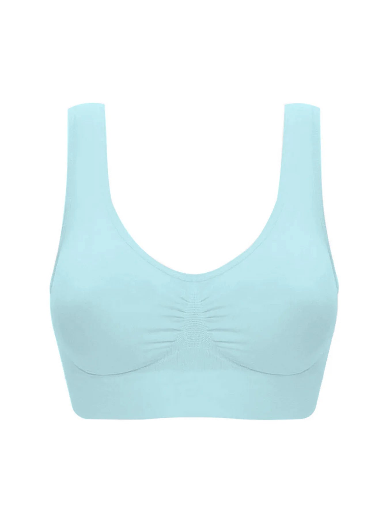 Sexy women push up  BREAST   bra big size backless  bras plus size wireless brassiere breathable seamless bra 1pcs wfws01
