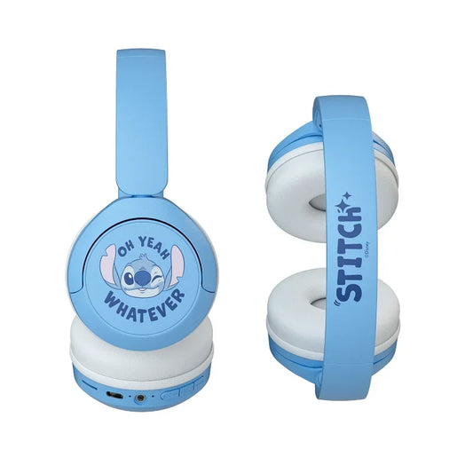 New Cartoon Lilo & Stitch Headphones X6 HIFI Stereo Foldable Wireless Earphones Bluetooth Headsets Anime Cartoon Kids Gifts