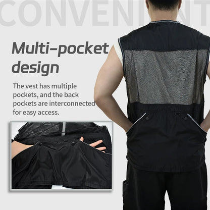 Lightweight Mesh Dog Training Vest with Multiple Pockets Bite Resistant for Spring Summer Training