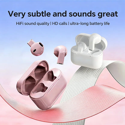 Compact Mini TWS Bluetooth Earphones Effective Noise Canceling Long Battery Life Hands-Free Mic for Music Calls
