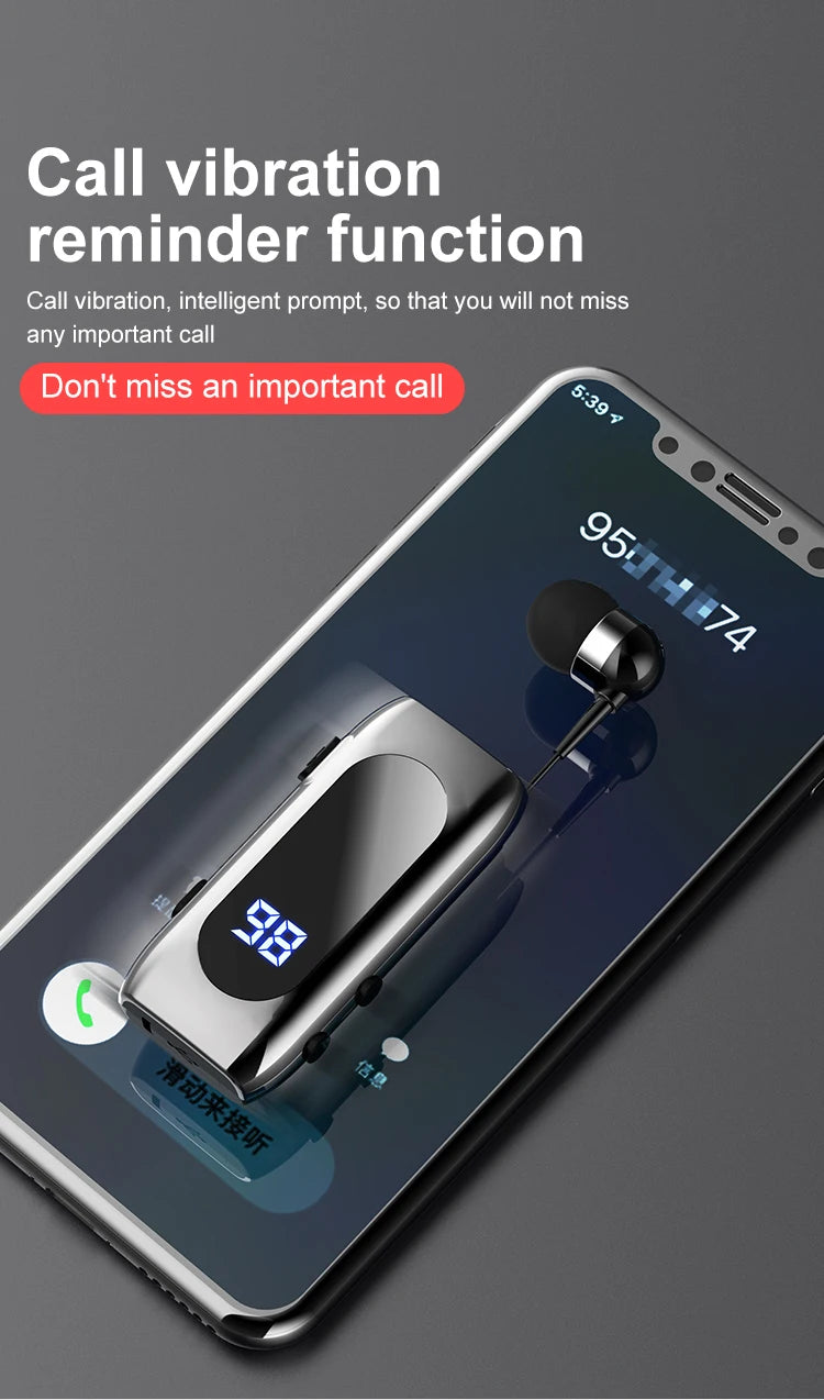 2023K55 Talk Time 20 Hours Headset  Call Remind Vibration Sport Clip Driver Auriculares Earphone PK F920