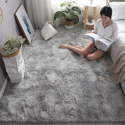 Fluffy Carpets For Living Room Nordic Lounge Rug Houses and Plush Kids Bedroom Bed Down Bedside Carpet Home Decor Furry Mat