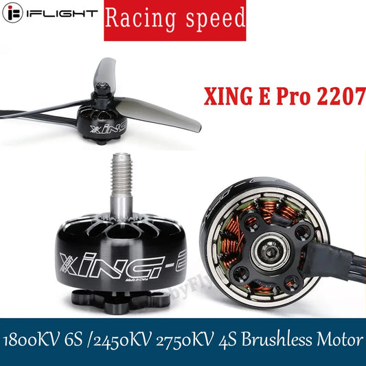 iFlight XING E Pro 2207 1800KV 6S /2450KV 2750KV 4S Brushless Motor Compatible 5inch Propeller for RC FPV Racing Drone Parts