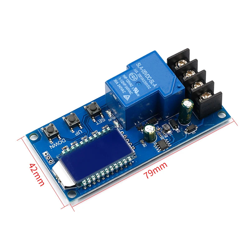6-60V 30A Lead-acid Solar Battery Charge Controller Protection Board Charger Time Switch 12V 24V 36V 48V Battery Bapacity