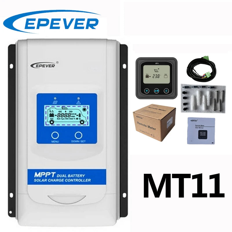 EPEVER DR3210N-DDS 30A MPPT Solar Charge Controller Battery Voltage 12V 24V Max PV Input 100V