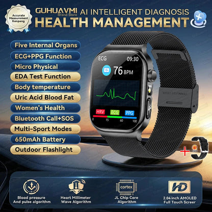 P Health Sport HD AMOLED Screen Call Smart Watches man woman