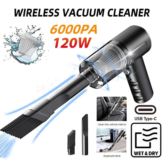 USB Charging Handheld Vacuum Cleaner, High Power Strong Suction Full Automatic Portable Mini Vacuum for Car, Home Daily Cleaning