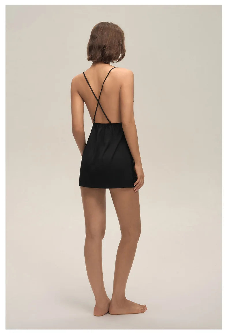Plus Size 3XL -5XL Female Nightgown Chemise Sleepwear