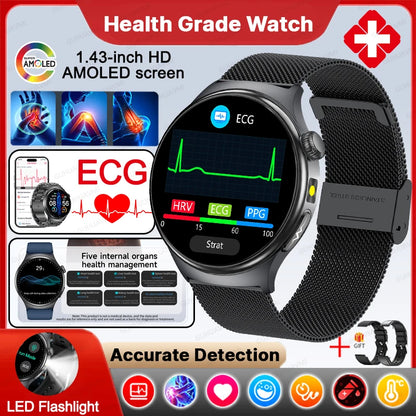 Health Check Body Temperature BT Call Sports Smart Watches For Men 2026