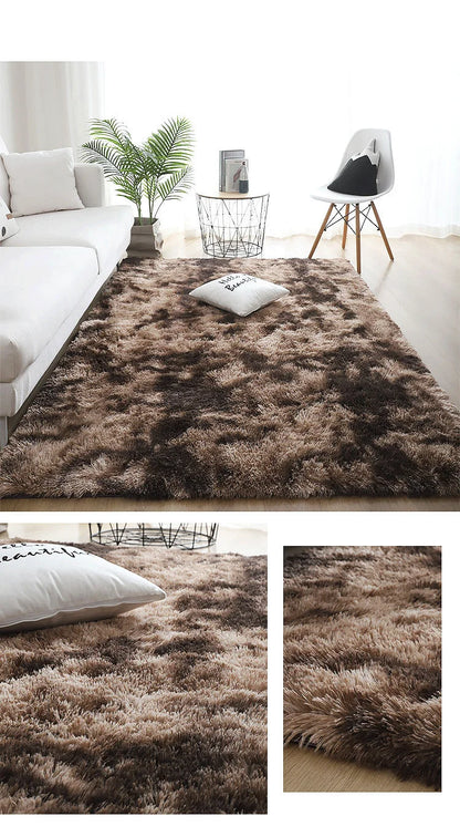 Fluffy Carpets For Living Room Nordic Lounge Rug Houses and Plush Kids Bedroom Bed Down Bedside Carpet Home Decor Furry Mat