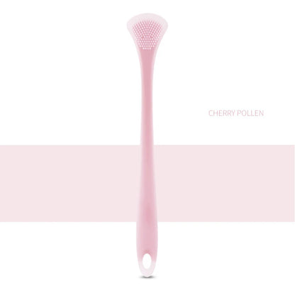 Tongue Cleaning Brush Soft Silicone Tongue Cleaning Tool Double Side Cleaning Massage Tongue Scraper Oral Health Care Tool