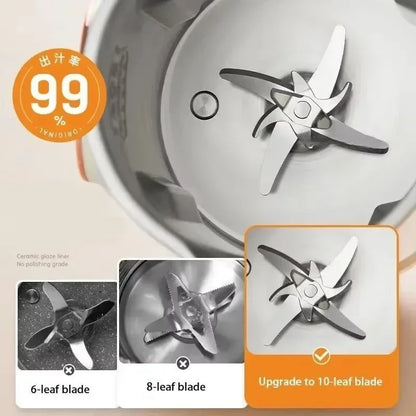 TINSOL 1500ml Multifunctional Wall Breaker 10 Blade Blender 304 Stainless Steel Inner Soymilk Maker Breakfast Machine