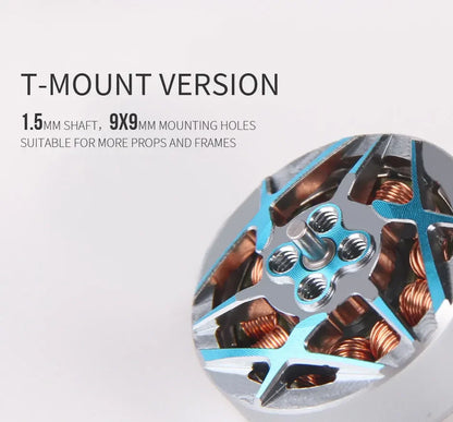 T-MOTOR P1604 KV2850 6S / KV3800 4S Brushless Motor 2mm Shaft for 3.5" Sub250g FPV Racing Drone - Lightweight Freestyle Build