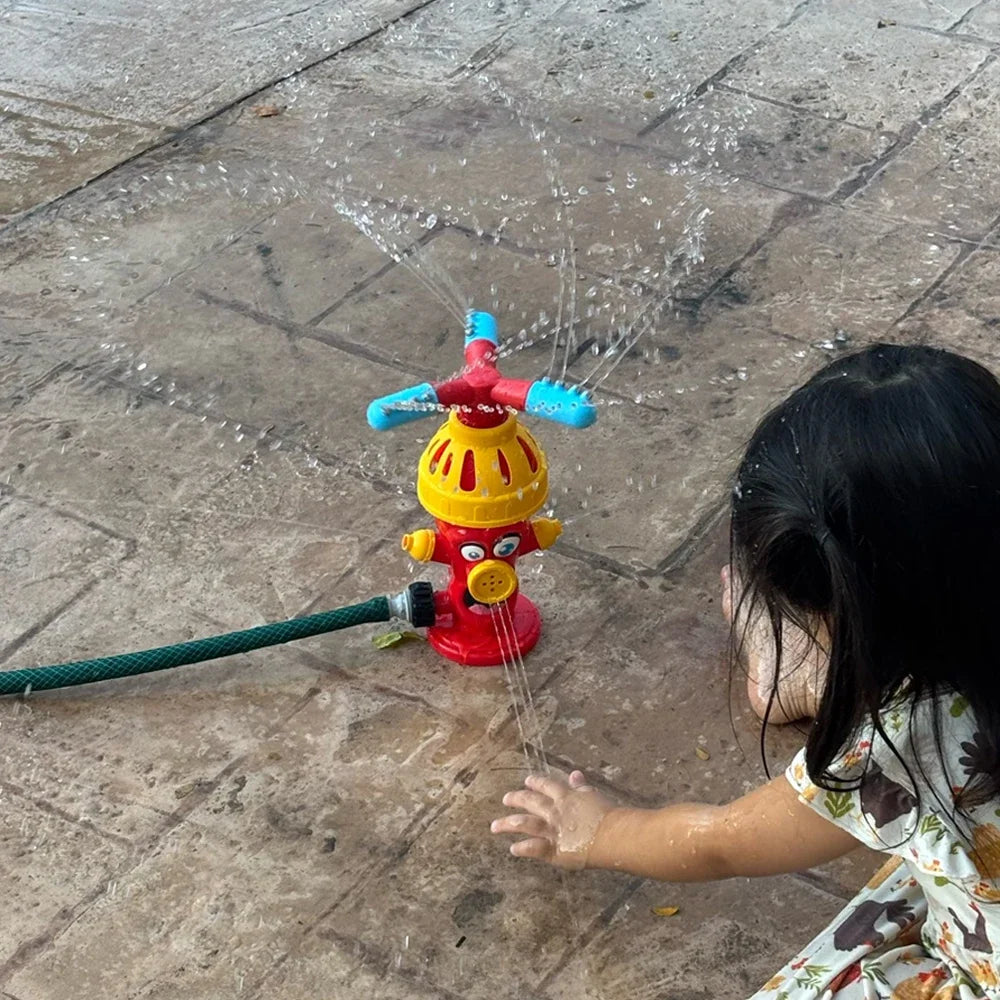 Water Spray Toy Hydrant Sprinkler Outdoor Backyard Garden Water Toys Summer Yard Cartoon Splash Sprinkler Baby Bath Toy for Kids
