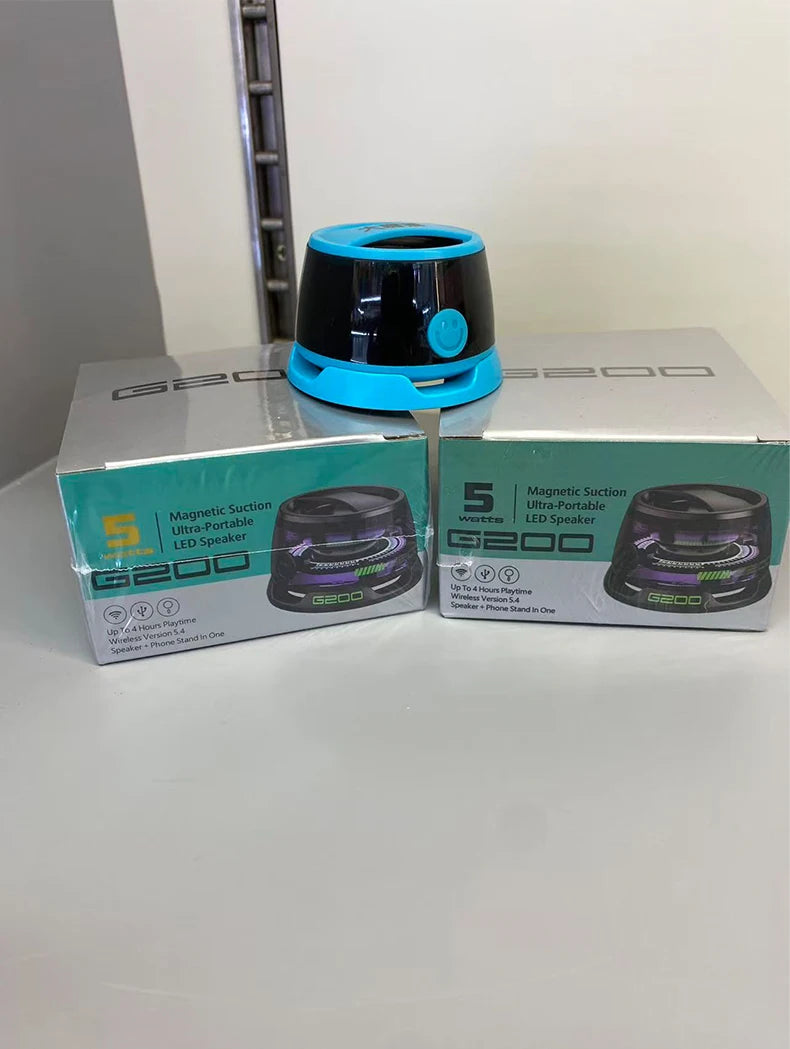 Magnetic phone magnetic bathroom waterproof Bluetooth speaker mini portable subwoofer phone holder 2-in-1