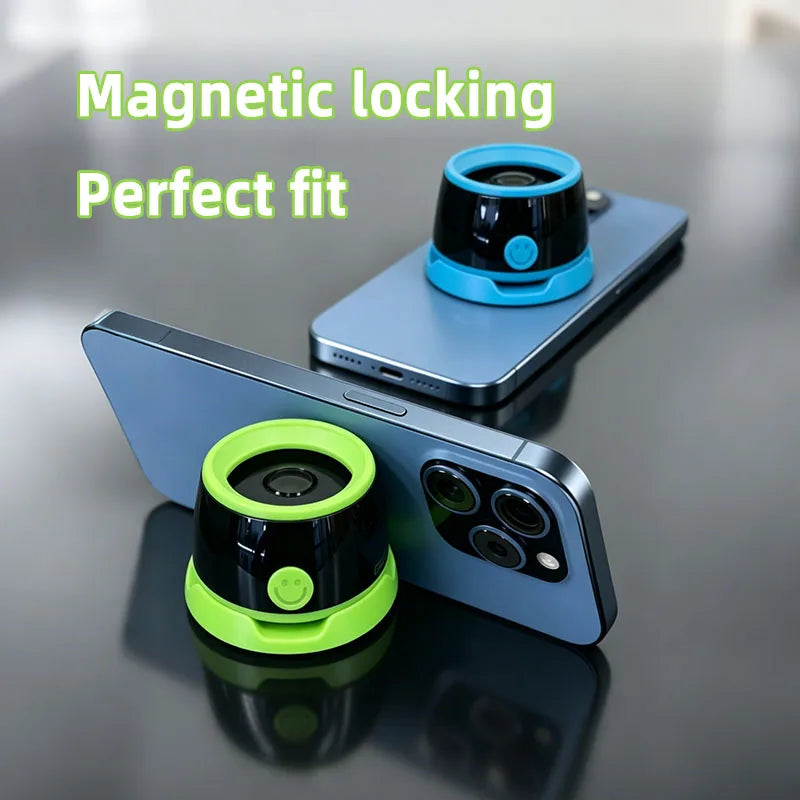 Magnetic phone magnetic bathroom waterproof Bluetooth speaker mini portable subwoofer phone holder 2-in-1