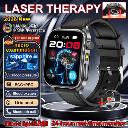 2026 New Smart Watch laser therapy health conditioning Blood oxygen